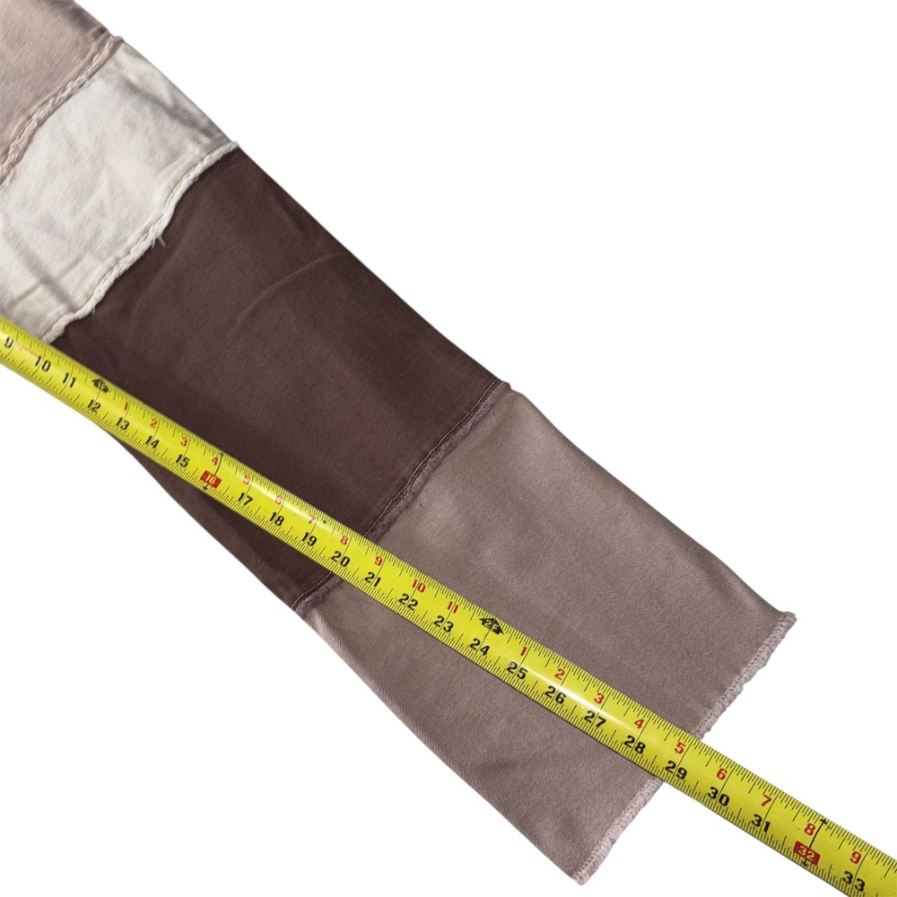 Hollister Women's 29x29 Patchwork Dad Jeans Ultra High Rise Straight Leg Brown - Picture 3 of 7